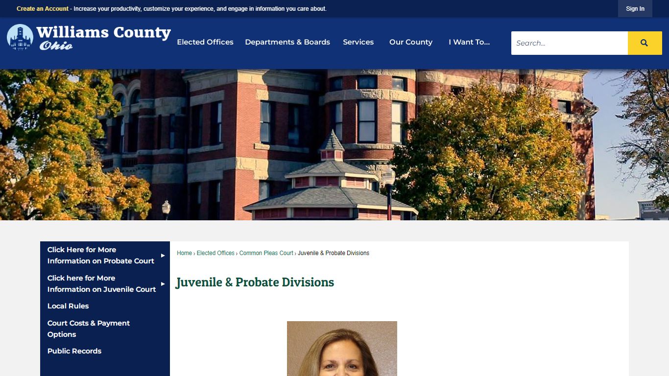 Juvenile & Probate Divisions | Williams County, OH